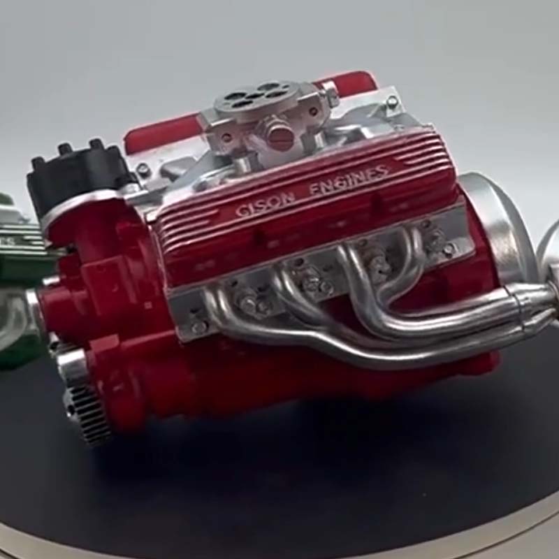CNC Metal Mini V8 OHV Engine Model Kit Gas Powered - Image 6