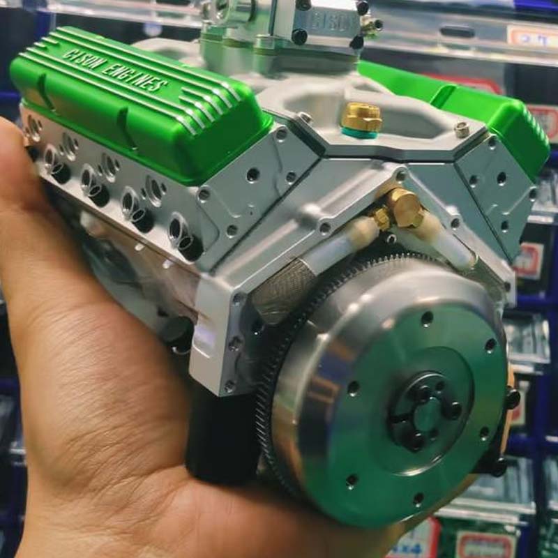 CNC Metal Mini V8 OHV Engine Model Kit Gas Powered - Image 4