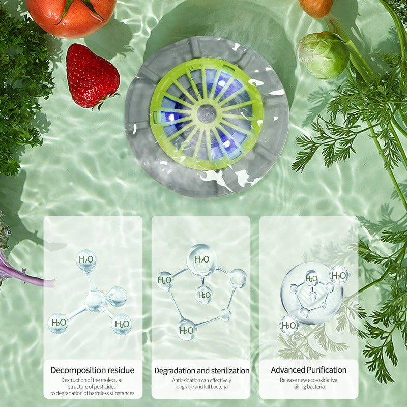 Portable Fruit Vegetable Washer USB Pesticide Remover Produce Cleaner Machine - Image 4