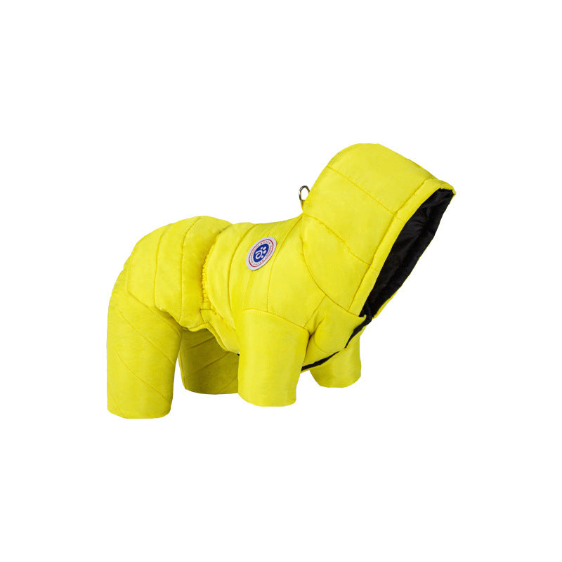 Dog Winter Coat Built-In Harness Fleece Lined Full Body Snowsuit Back Zipper - Image 13