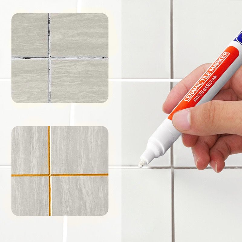 Grout Pen White Waterproof Grout Restorer Tile Marker - Image 2