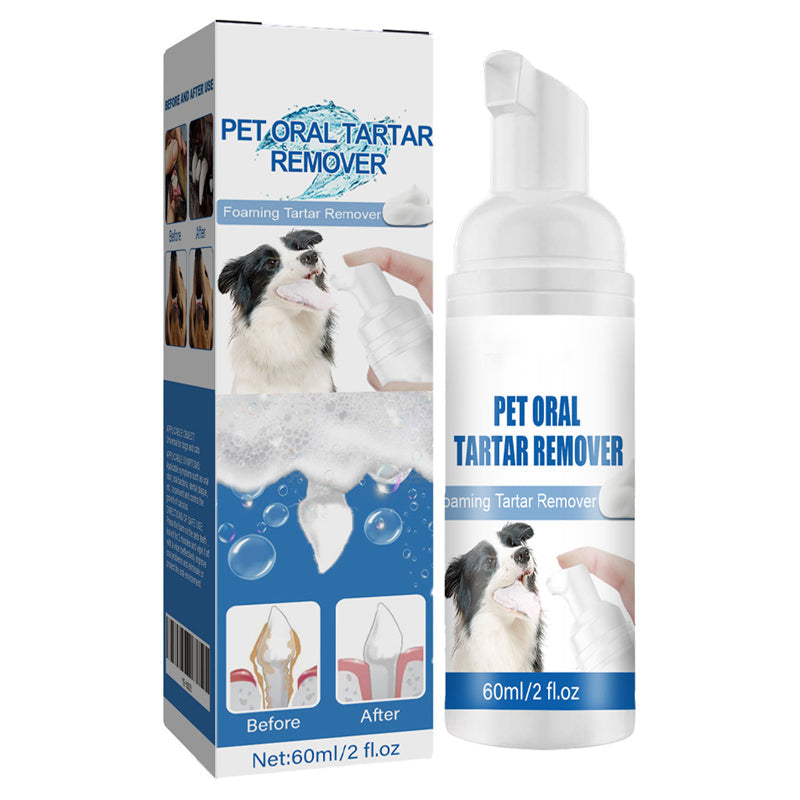 Dog Dental Foam No Brush Tartar Plaque Remover Bad Breath Treatment - Image 2