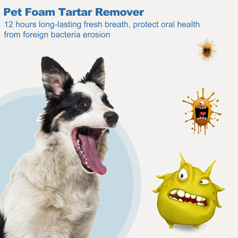 Dog Dental Foam No Brush Tartar Plaque Remover Bad Breath Treatment - Image 3