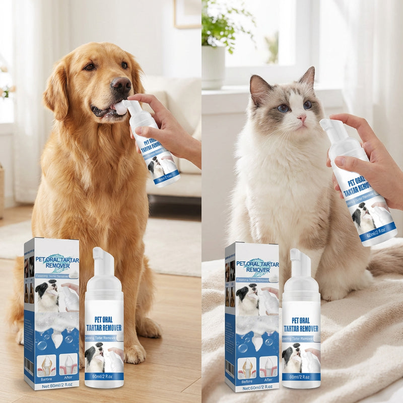 Dog Dental Foam No Brush Tartar Plaque Remover Bad Breath Treatment - Image 7