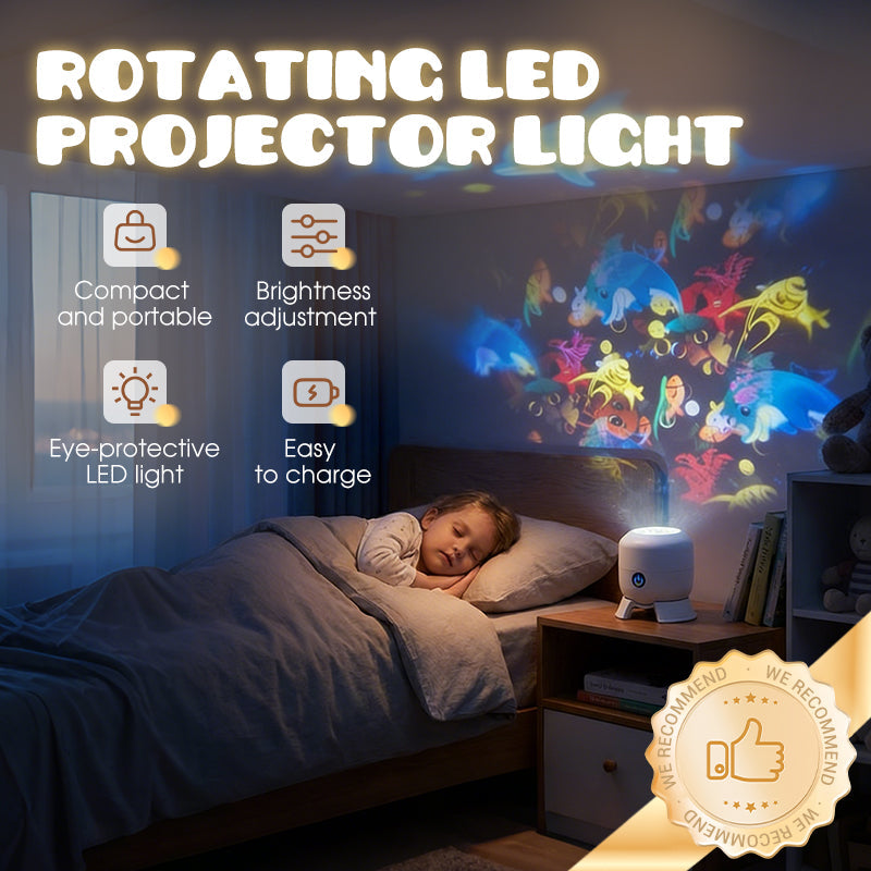 Ocean Wave Projector Light Rotating LED Night Light Bedroom Ceiling