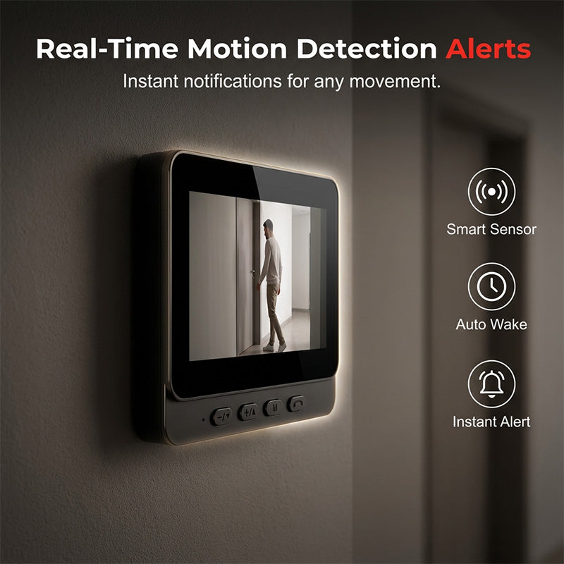 Smart Video Doorbell Camera 4.3" Monitor Two-Way Audio Night Vision - Image 6