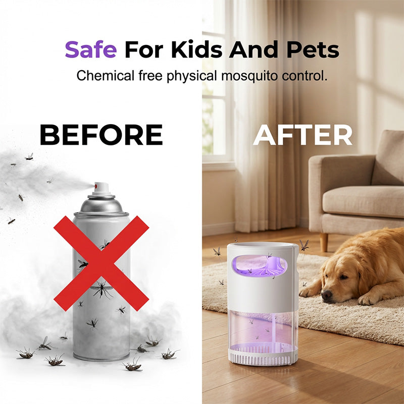 UV Mosquito Killer Lamp Indoor USB Quiet Chemical-Free Bug Zapper - Image 3