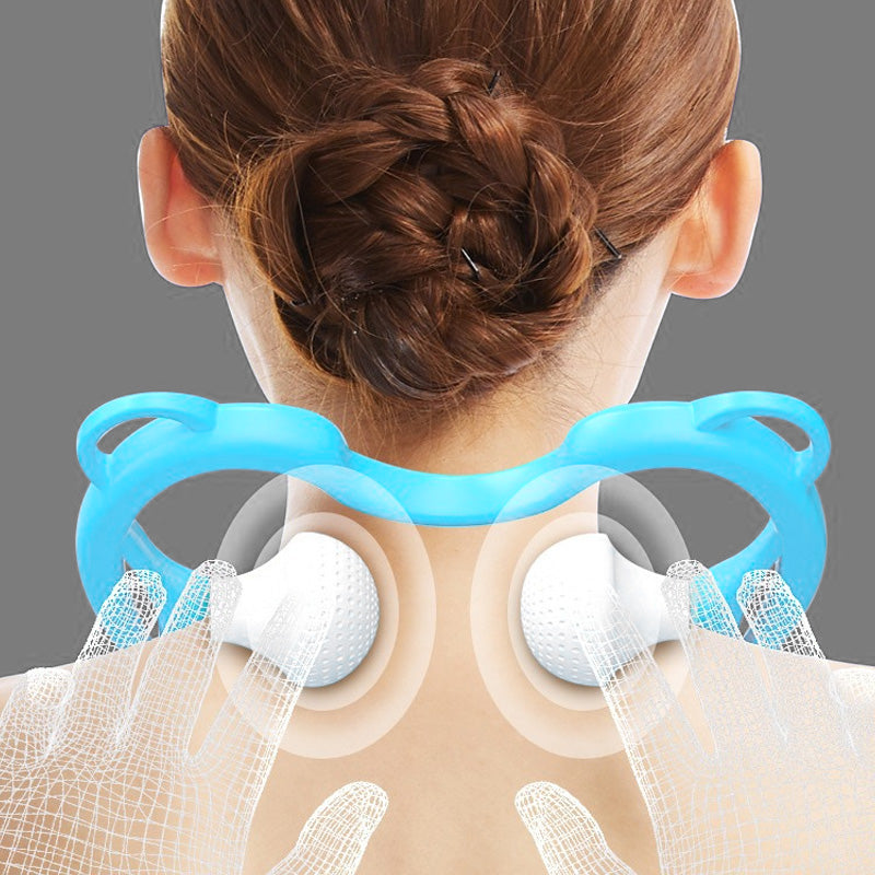 Manual Neck Massager Clip Shoulder Pain Relief Handheld Muscle Tool - Image 4