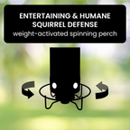 Tube Squirrel Proof Bird Feeder Weight Activated Spinning Perch - Image 4