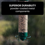 Tube Squirrel Proof Bird Feeder Weight Activated Spinning Perch - Image 9