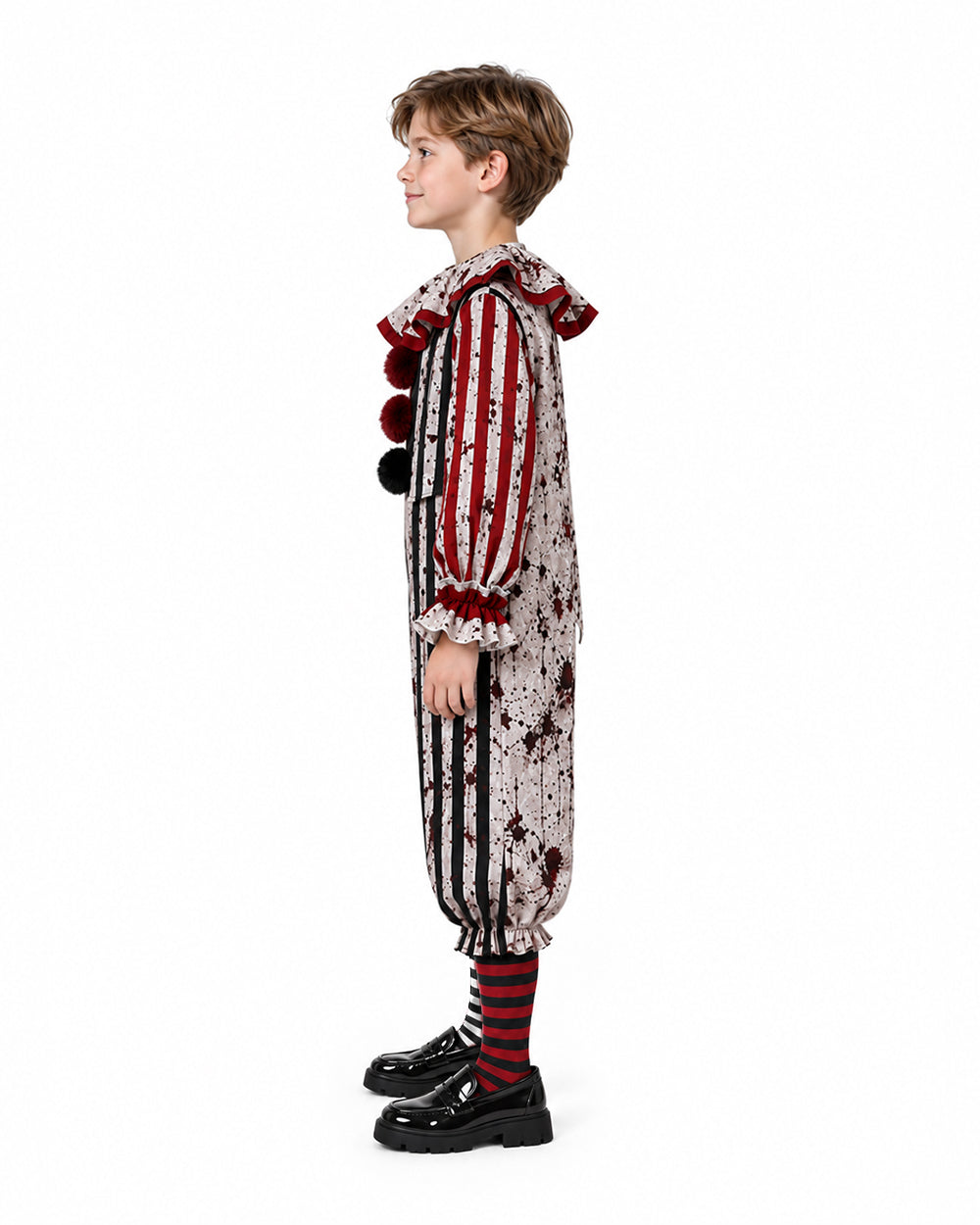 Adult Clown Costume Striped - Image 4