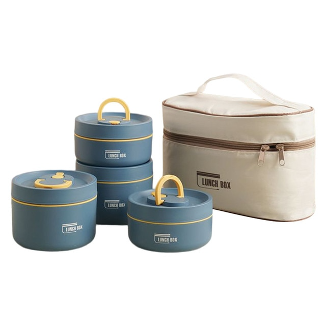 Insulated Thermal Steel Lunch Box for Hot Food with Leakproof Lid
