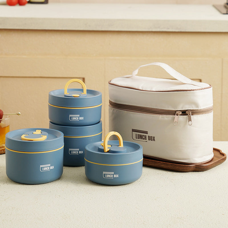 Insulated Thermal Steel Lunch Box for Hot Food with Leakproof Lid