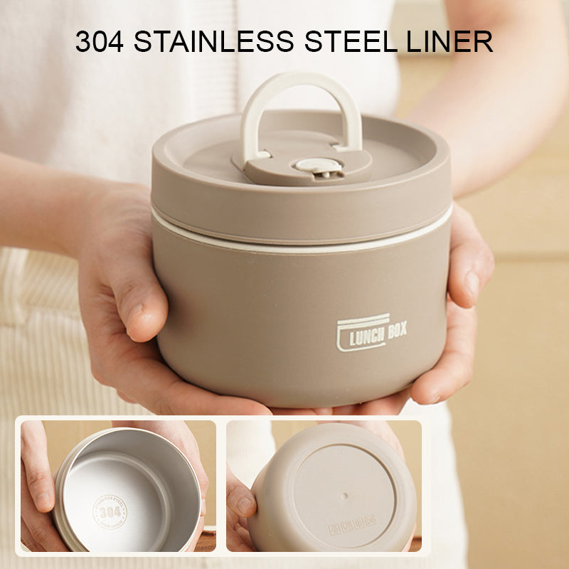Insulated Thermal Steel Lunch Box for Hot Food with Leakproof Lid