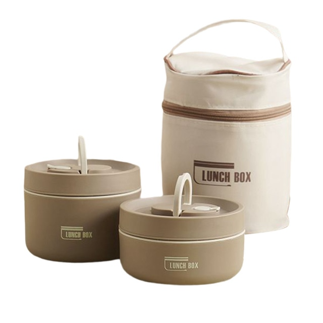 Insulated Thermal Steel Lunch Box for Hot Food with Leakproof Lid