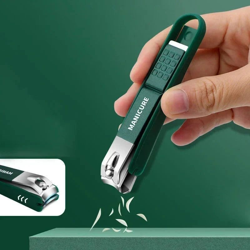 Stainless Steel Toenail Clipper Set Anti Splash Catcher - Image 2
