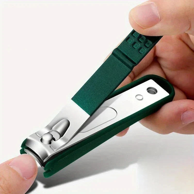 Stainless Steel Toenail Clipper Set Anti Splash Catcher - Image 4