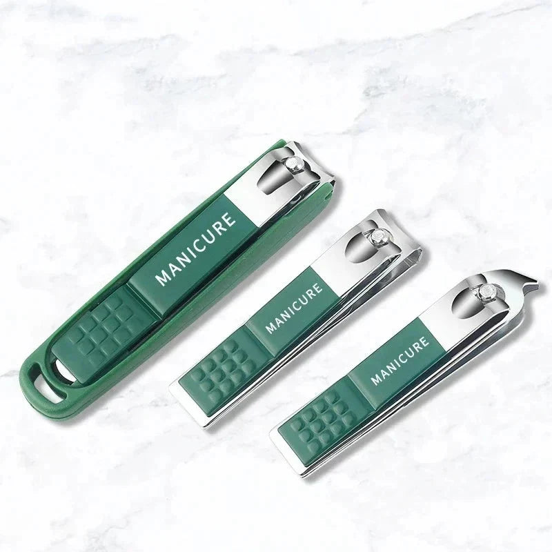 Stainless Steel Toenail Clipper Set Anti Splash Catcher - Image 6