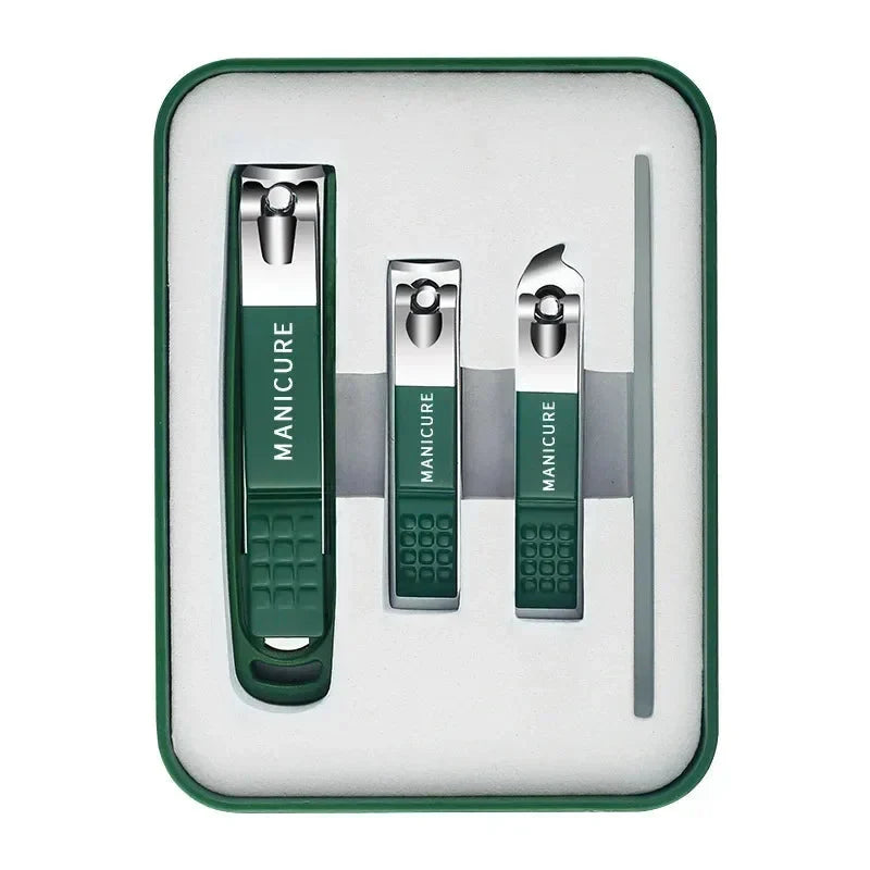 Stainless Steel Toenail Clipper Set Anti Splash Catcher - Image 8