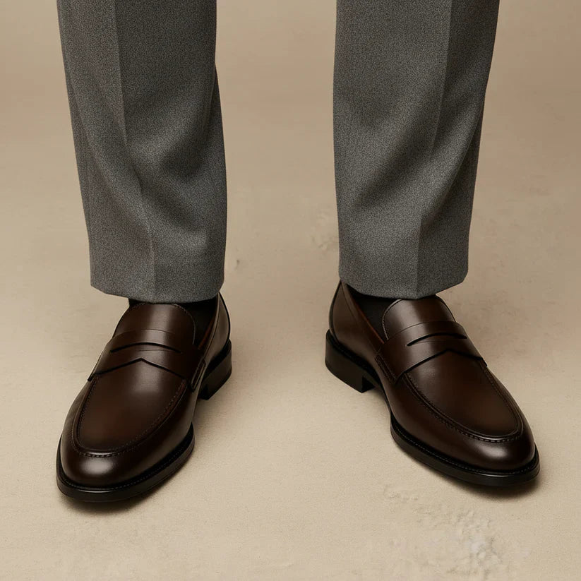 Men's Timeless Slip-On Italian Style Loafers for Smart Dressing