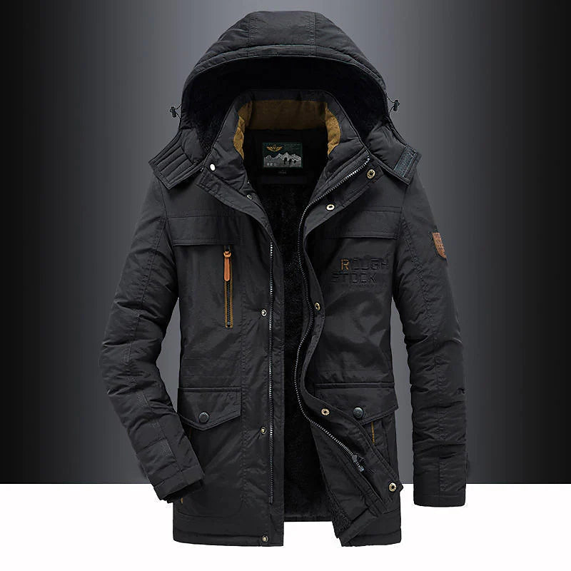 Men’s Winter Warm Hood Jackets with Multi pockets