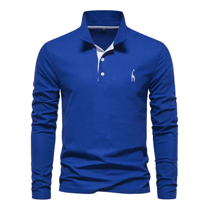 Men's Timeless Casual Long-Sleeved Polo Shirt