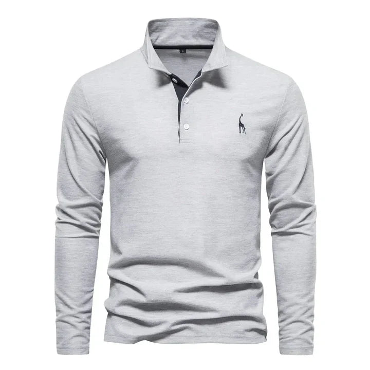 Men's Timeless Casual Long-Sleeved Polo Shirt