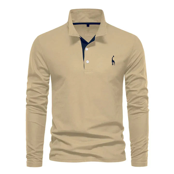 Men's Timeless Casual Long-Sleeved Polo Shirt