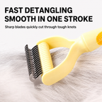 Dog Dematting Tool Undercoat Rake Deshedding Comb Cats Dual Sided — product view 2