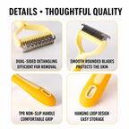 Dog Dematting Tool Undercoat Rake Deshedding Comb Cats Dual Sided — product view 3