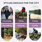 Women's 3 in 1 Waterproof Jacket Hooded Windproof Winter Rain Coat — product view 6