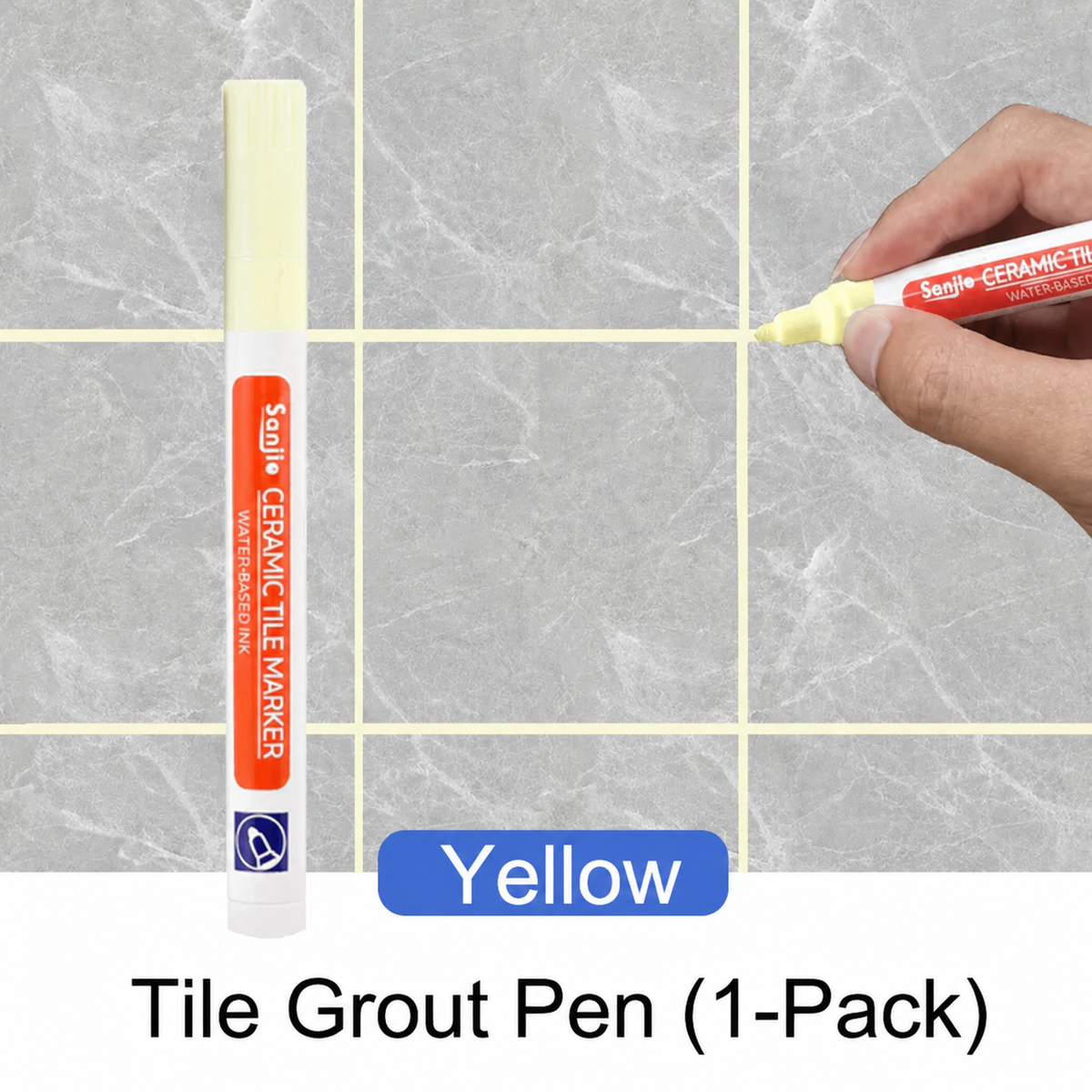 Grout Pen White Waterproof Grout Restorer Tile Marker — product view 15