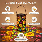 Solar Sunflower Garden Light Waterproof Outdoor Lantern Warm Glow Patio Decor — product view 3