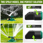 360 Rotating Garden Sprinkler 3 Arm Automatic Large Area Lawn Watering — product view 5