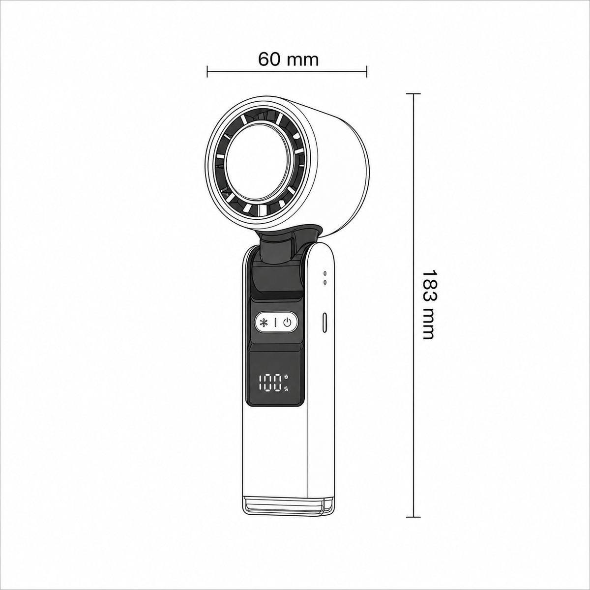 Portable Neck Fan Rechargeable Handheld Mini Ice Cooling Personal Fan — product view 9