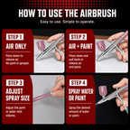Cordless Airbrush Kit Compressor Rechargeable Handheld Spray Gun Nails Models — product view 8