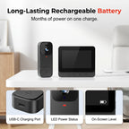 Smart Video Doorbell Camera 4.3 Monitor Two-Way Audio Night Vision — product view 9