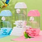 Automatic Bird Feeder Cage No Mess Large Capacity Seed Dispenser — product view 1