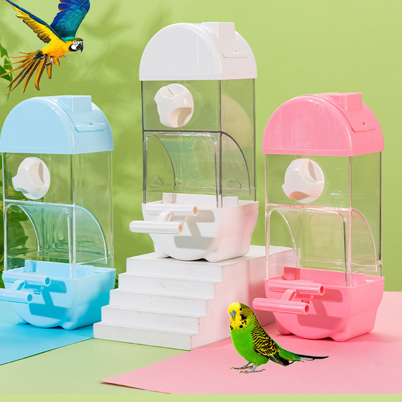 Automatic Bird Feeder Cage No Mess Large Capacity Seed Dispenser — product view 1