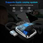 Wireless CarPlay Adapter Android Auto 2 in 1 Wired to Wireless Dongle — product view 3