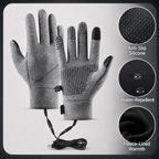 Heated Winter Gloves USB Rechargeable Touchscreen Cycling Windproof — product view 6