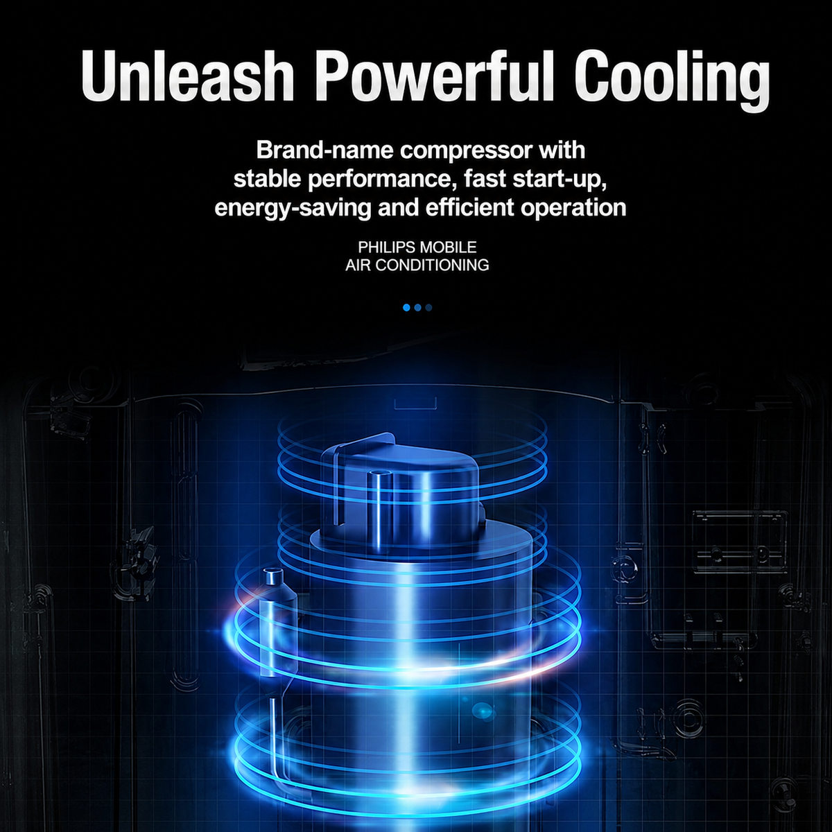 Portable Air Conditioner 7000BTU with Compressor Cooling & 24H Timer — product view 6