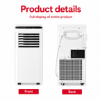 Portable Air Conditioner 7000BTU with Compressor Cooling & 24H Timer — product view 9