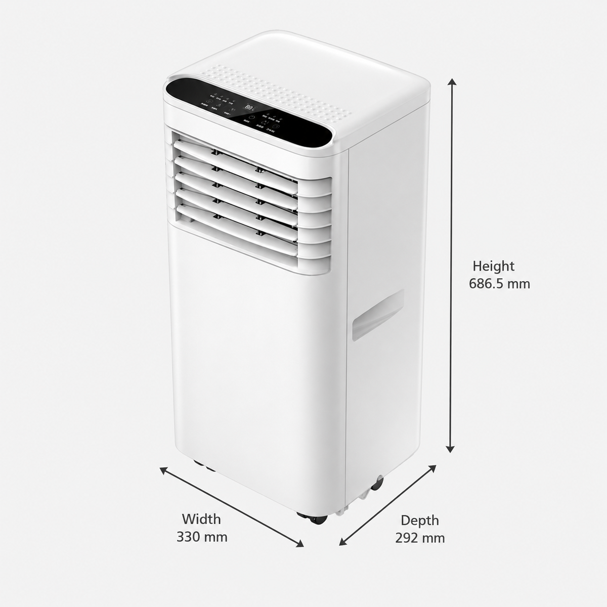 Portable Air Conditioner 7000BTU with Compressor Cooling & 24H Timer — product view 10
