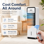 Portable Air Cooler with Fan & Heater – Remote Control Cooling Unit — product view 5