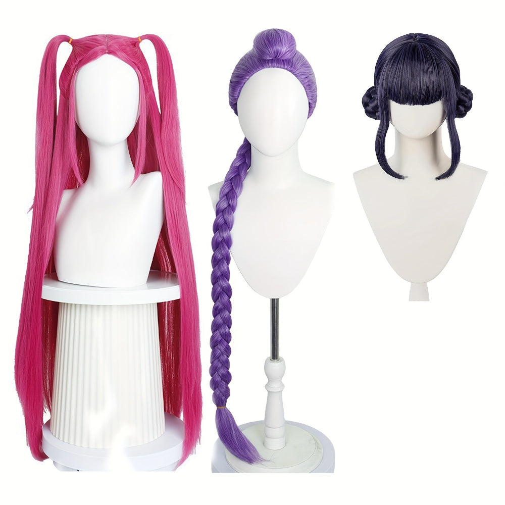 Kpop Hunter Costume Kids Wig Set — product view 10