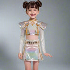 Kpop Costume Girls Holographic Outfit — product view 1