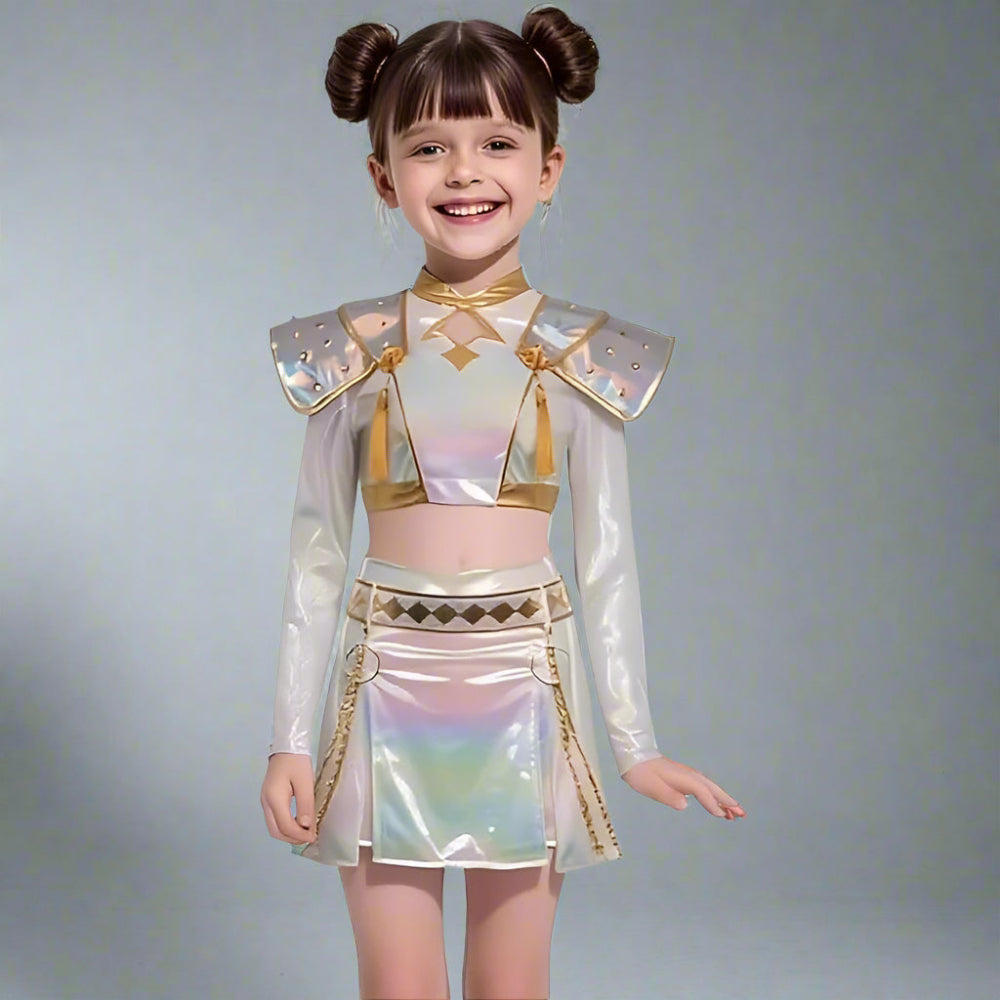 Kpop Costume Girls Holographic Outfit — product view 1