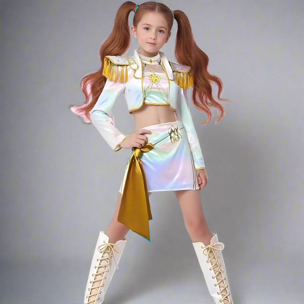 Kpop Costume Girls Holographic Outfit — product view 5