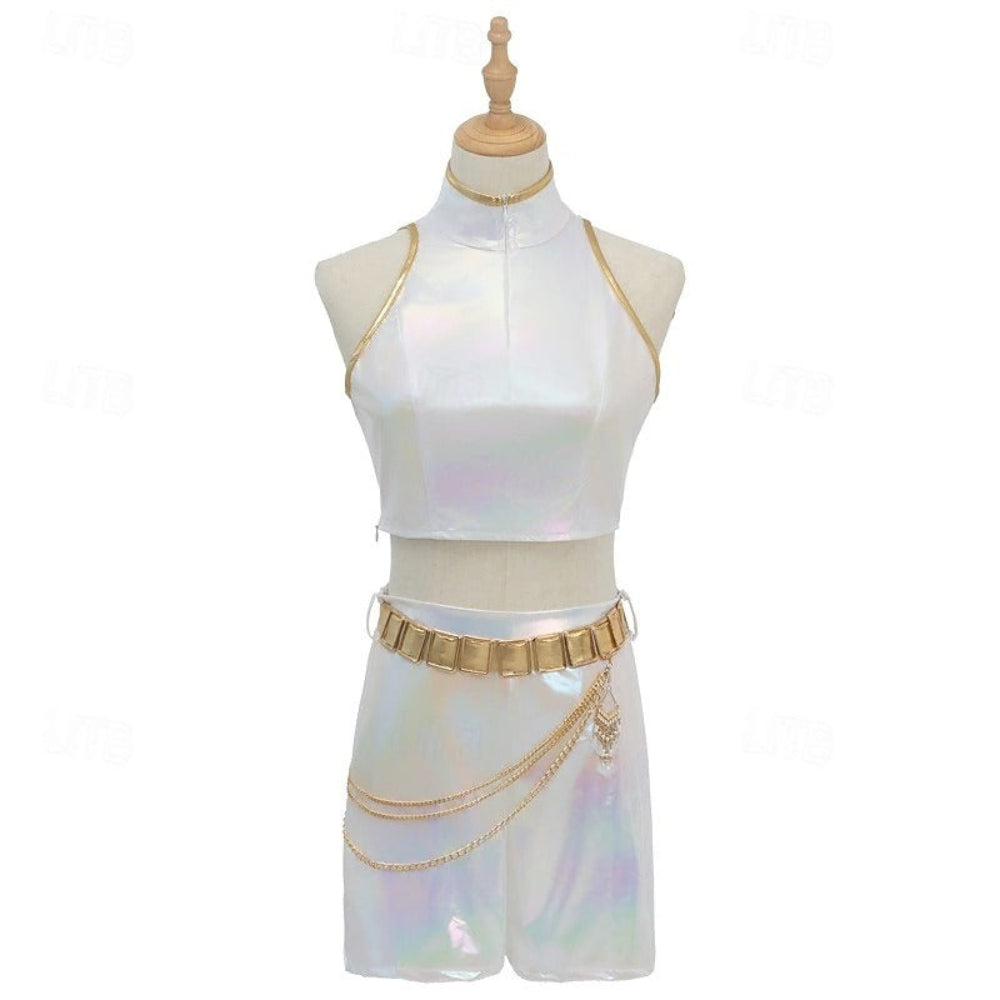 Kpop Costume Girls Holographic Outfit — product view 8